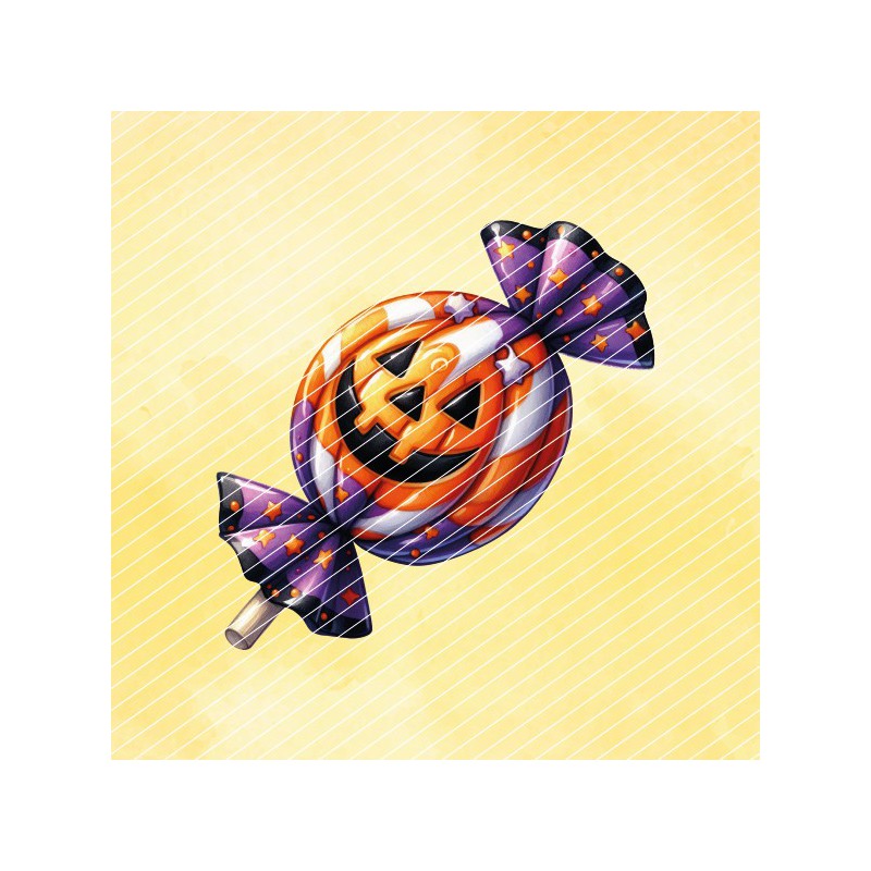 Halloween Bonbon // Bügelbild