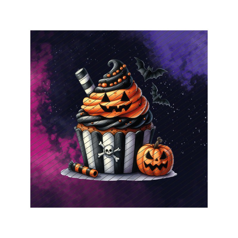 Halloween Cupcake // Bügelbild