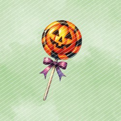 Halloween Lolli // Bügelbild