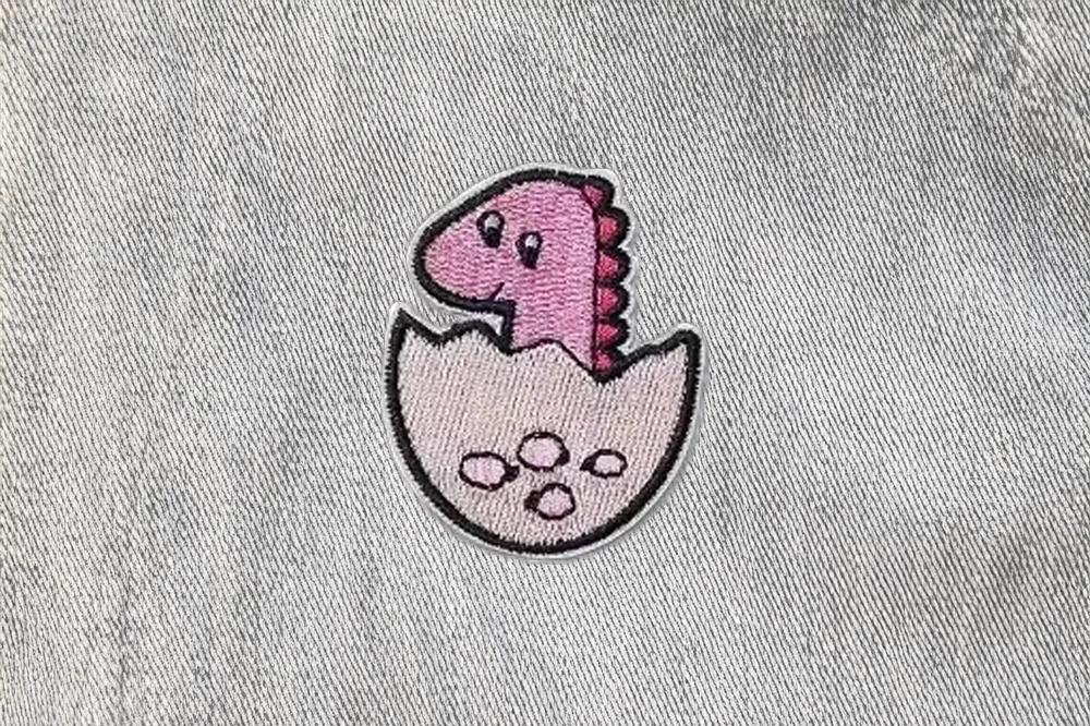 Dino-Patch Schlüpfender Baby-Dino // Patch bzw. Aufnäher