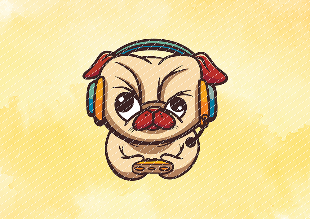 Gaming-Mops mit Headset & Controller Gaming-Mops mit Headset & Controller