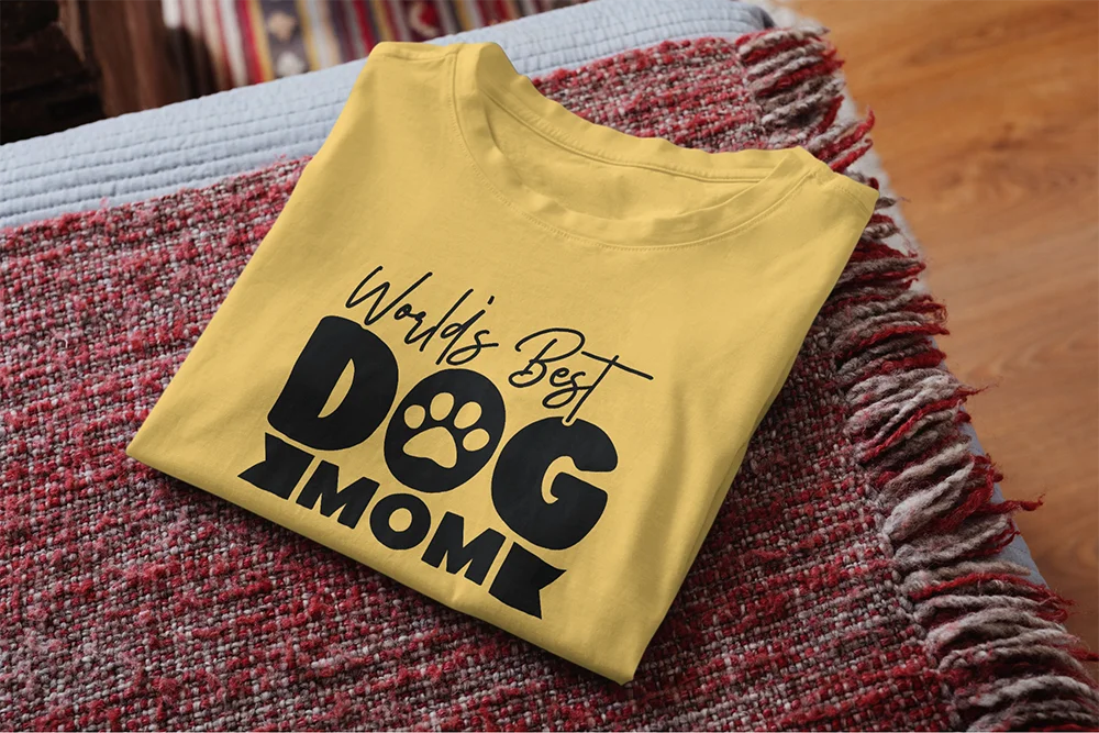 World Best Dog Mom // Bügelbild