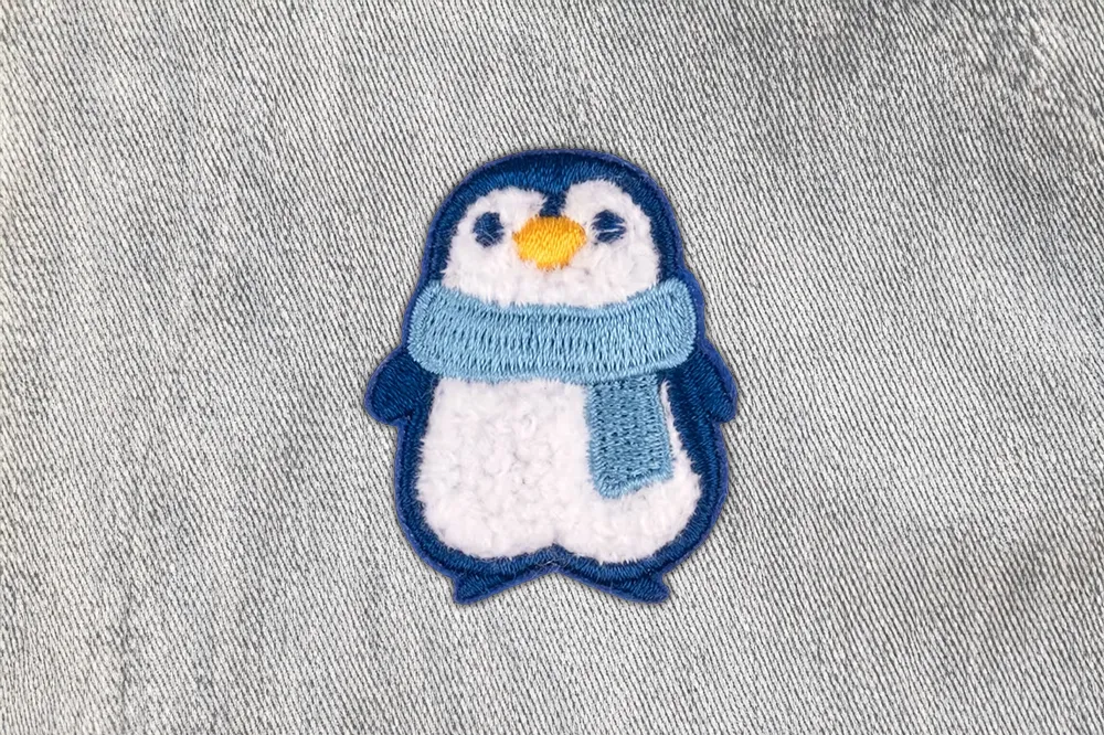 Flauschiger Pinguin // Patch bzw. Aufnäher