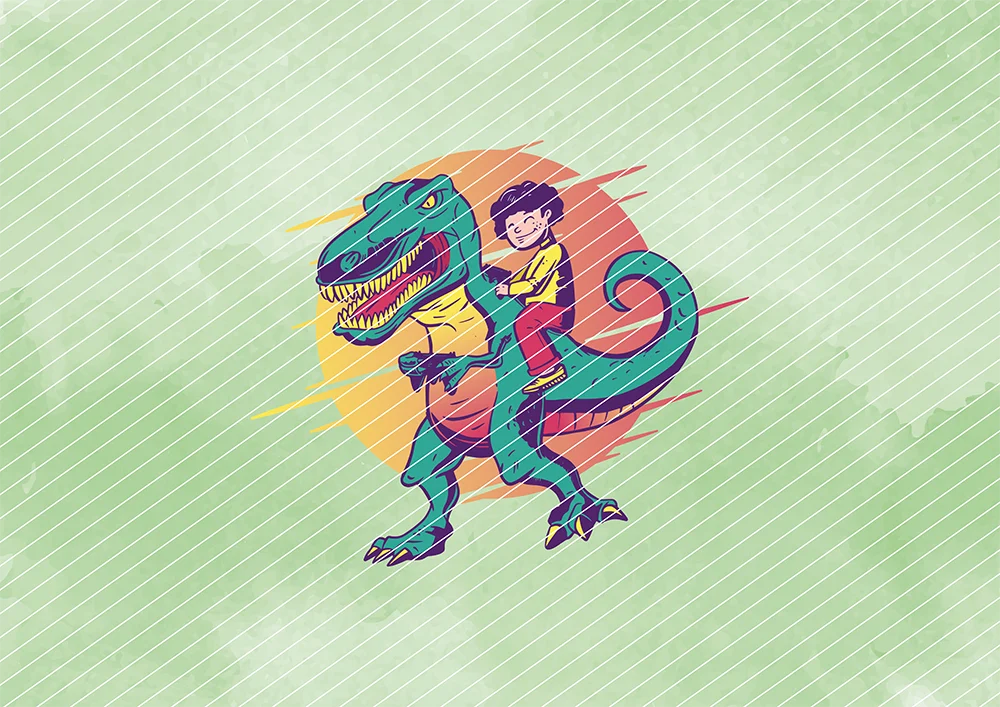 Gaming T-Rex // Bügelbild Gaming T-Rex // Bügelbild