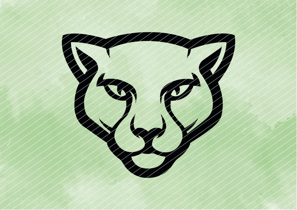 Majestätische Raubkatze // Plotterdatei SVG Vektor Grafik