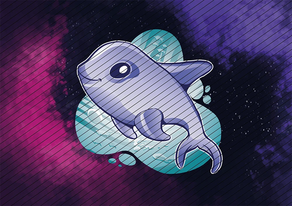Vaquita // Schweinswal // Bügelbild