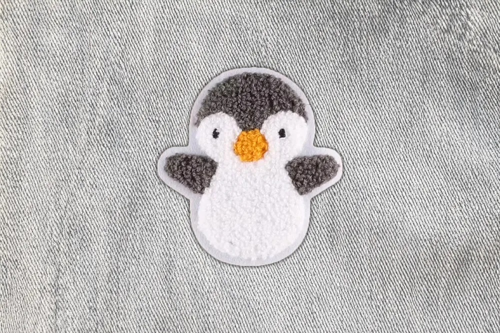 Großer flauschiger Pinguin // Patch bzw. Aufnäher