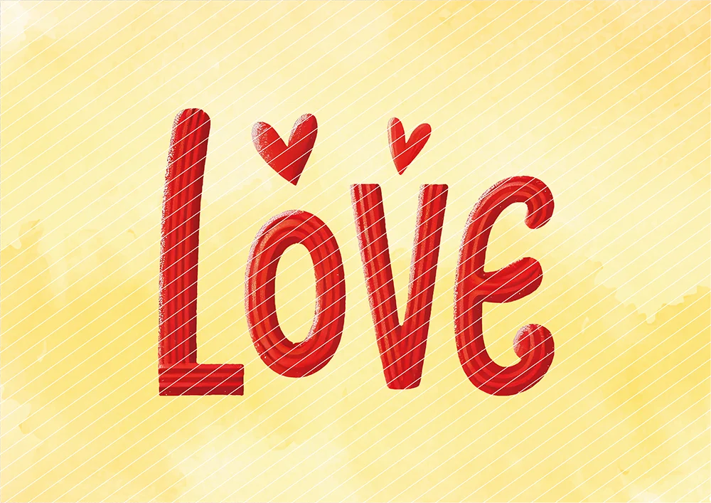 Love Schriftzug // Bügelbild