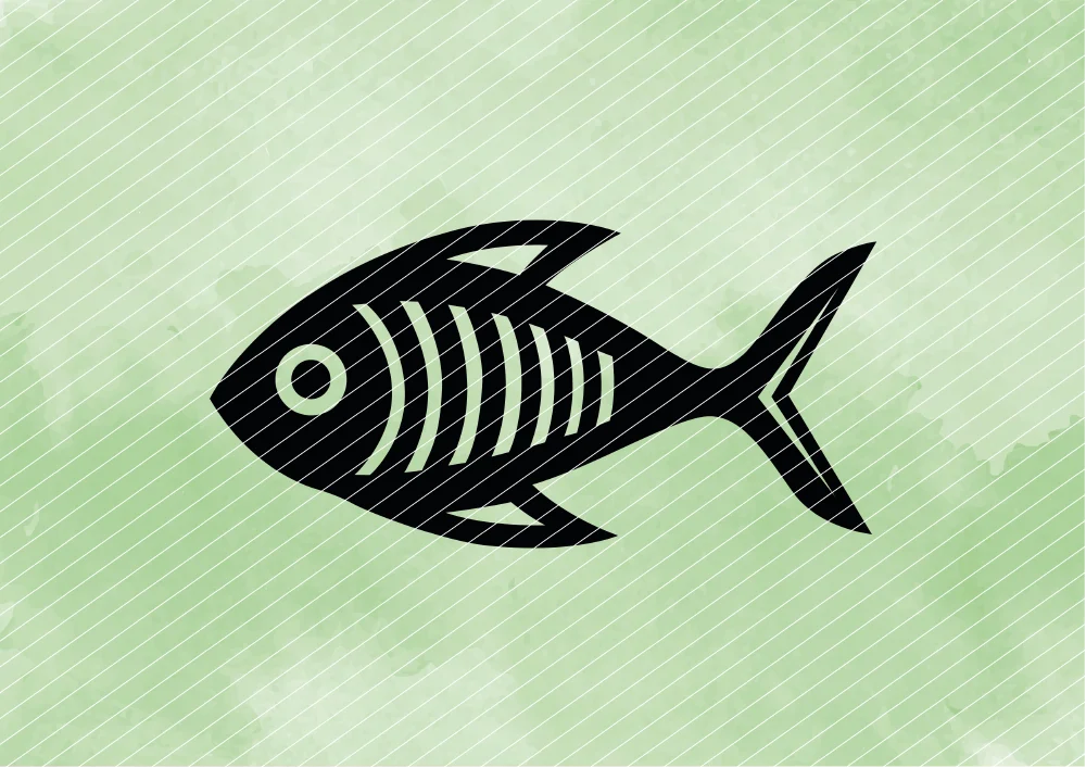 Maritimer Fisch // Plotterdatei SVG Vektor Grafik