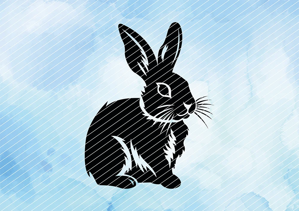 Hase // Plotterdatei SVG Vektor Grafik