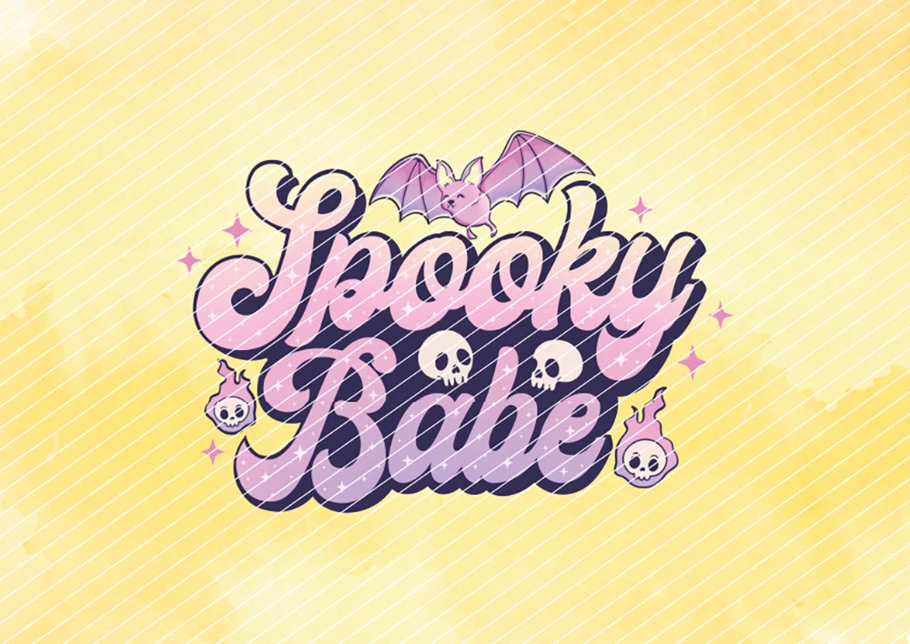 Spooky Babe // Bügelbild