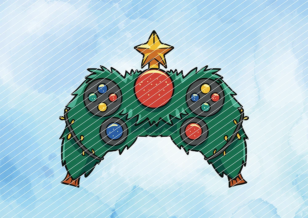 Weihnachts-Controller // Bügelbild Weihnachts-Controller // Bügelbild